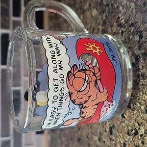 Anchor Hocking McDonalds sponsored Garfield cups ca1978